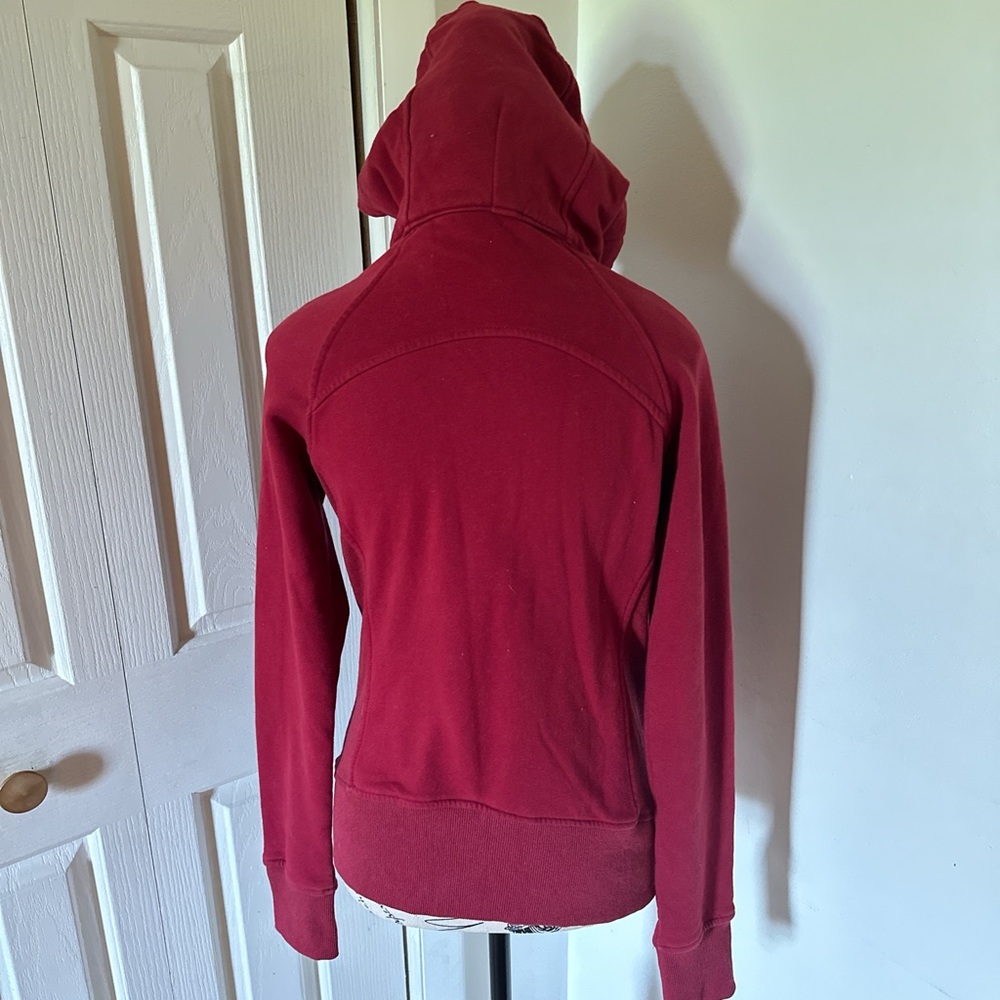 Maroon zip up Jacket - Picture 3 of 5